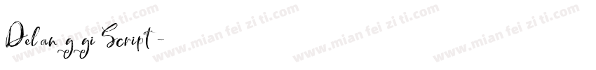 Delanggi Script字体转换
